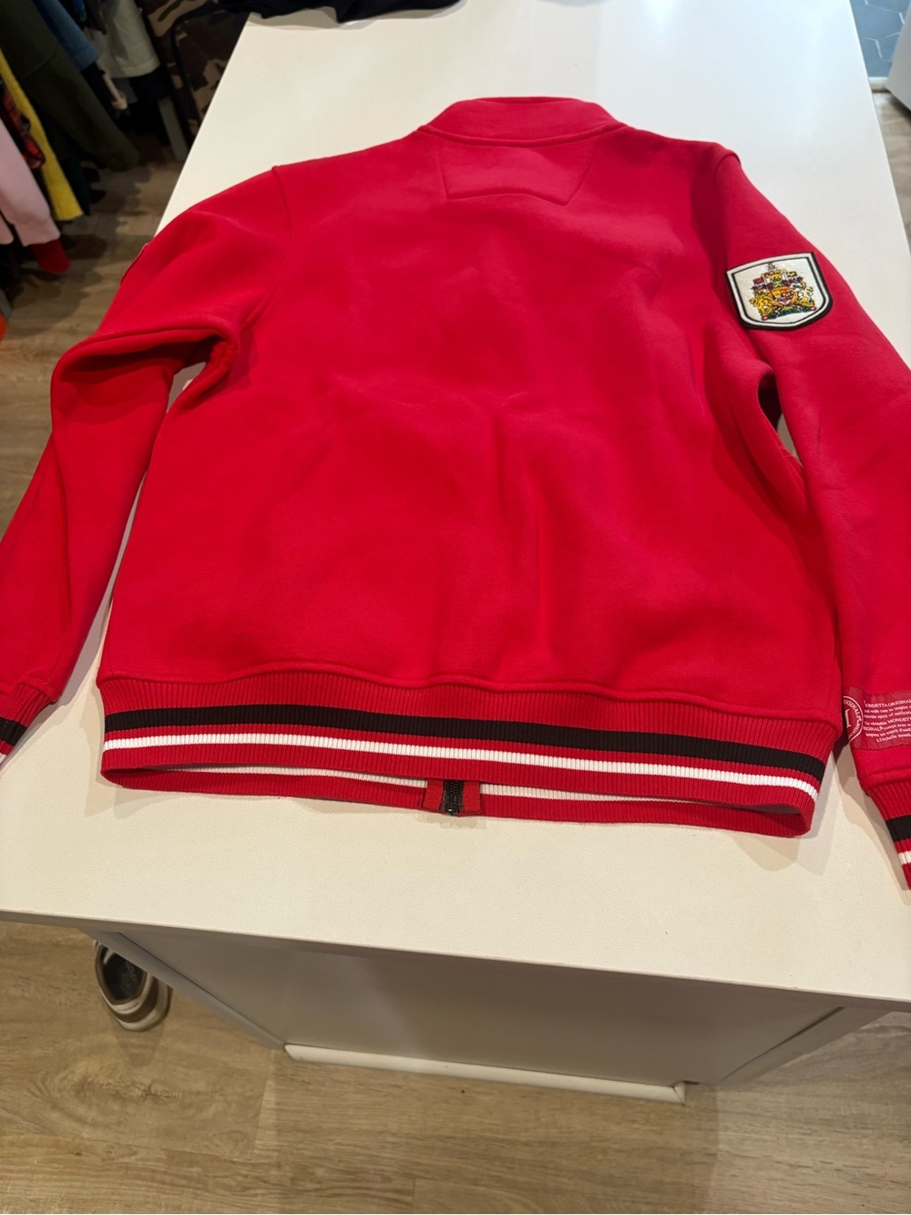 Mondetta Red Embroidered Patch Sweatshirt - Picture 7 of 7